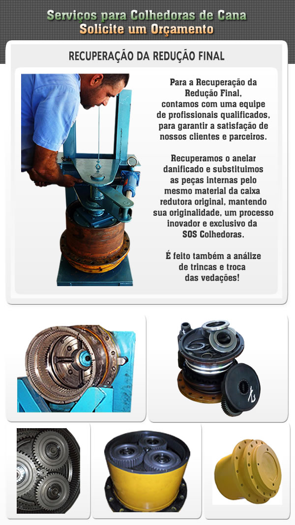 Serviços para colhedoras de cana!